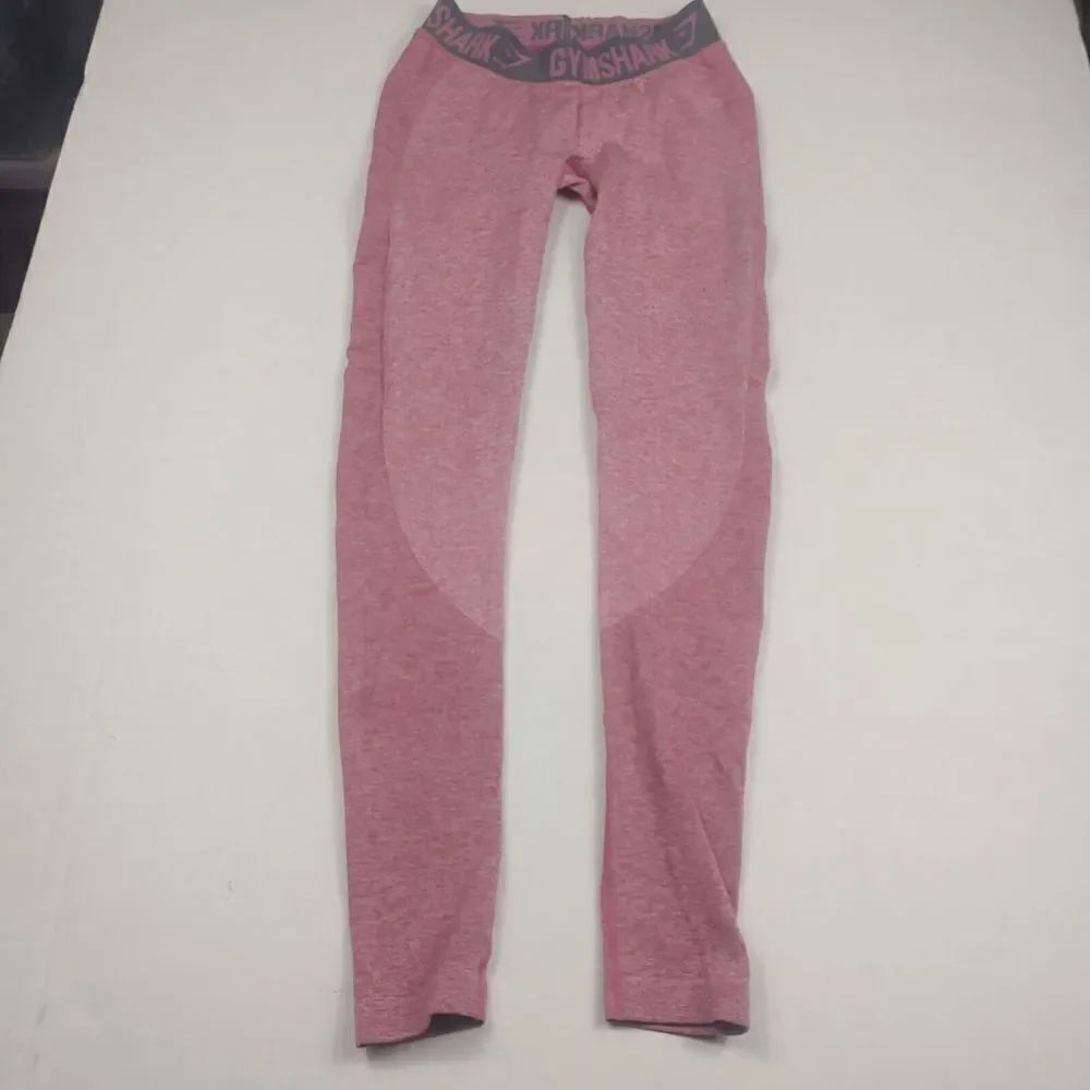Gymshark Womens Compression Leggings Pink Performance Stretchy Pull On Size XS
